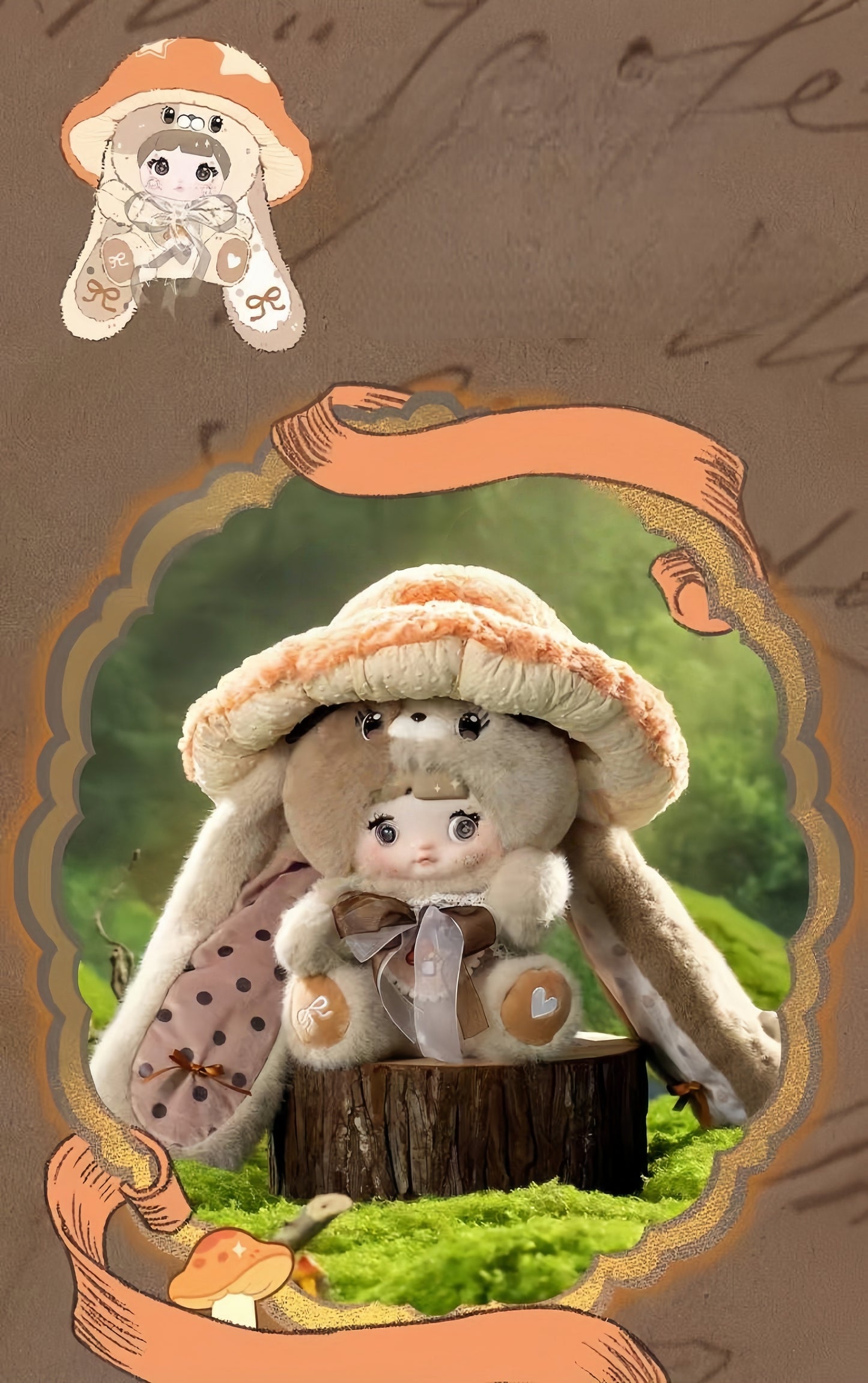 Nommi-Mushroom Hat 400% Series plush blind box