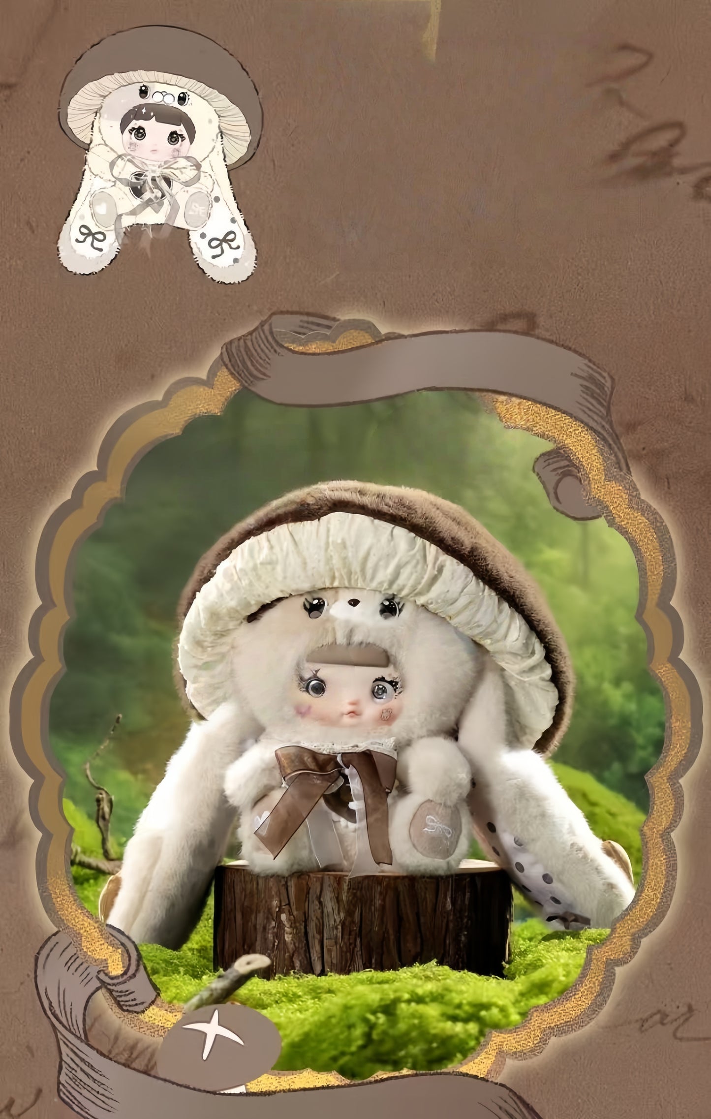 Nommi-Mushroom Hat 400% Series plush blind box