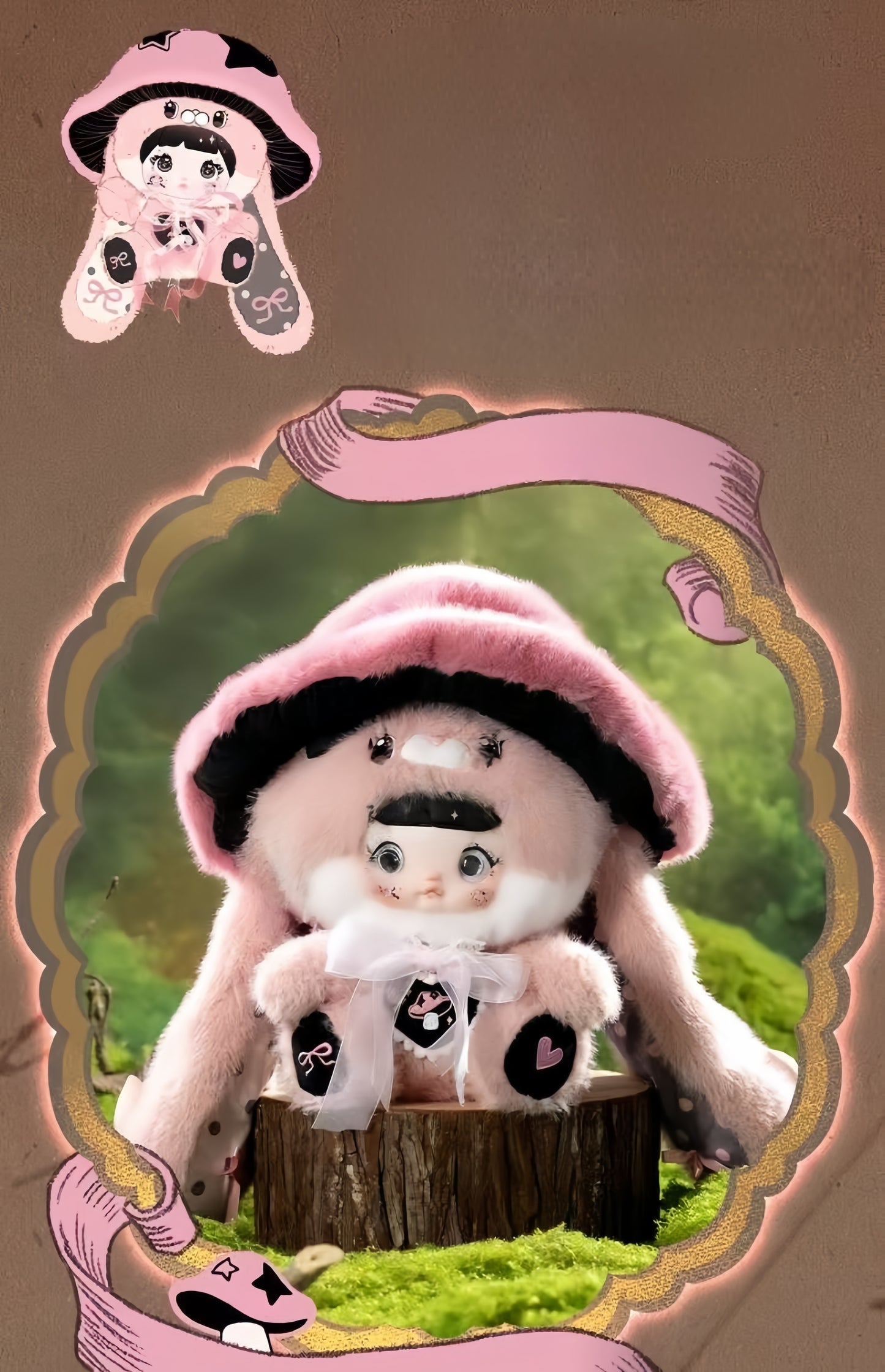 Nommi-Mushroom Hat 400% Series plush blind box