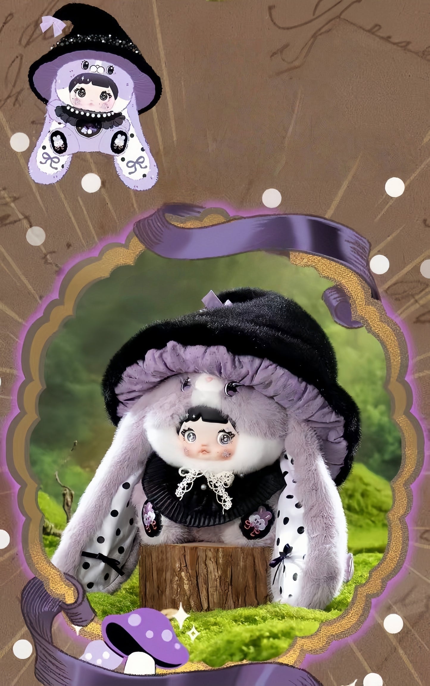 Nommi-Mushroom Hat 400% Series plush blind box