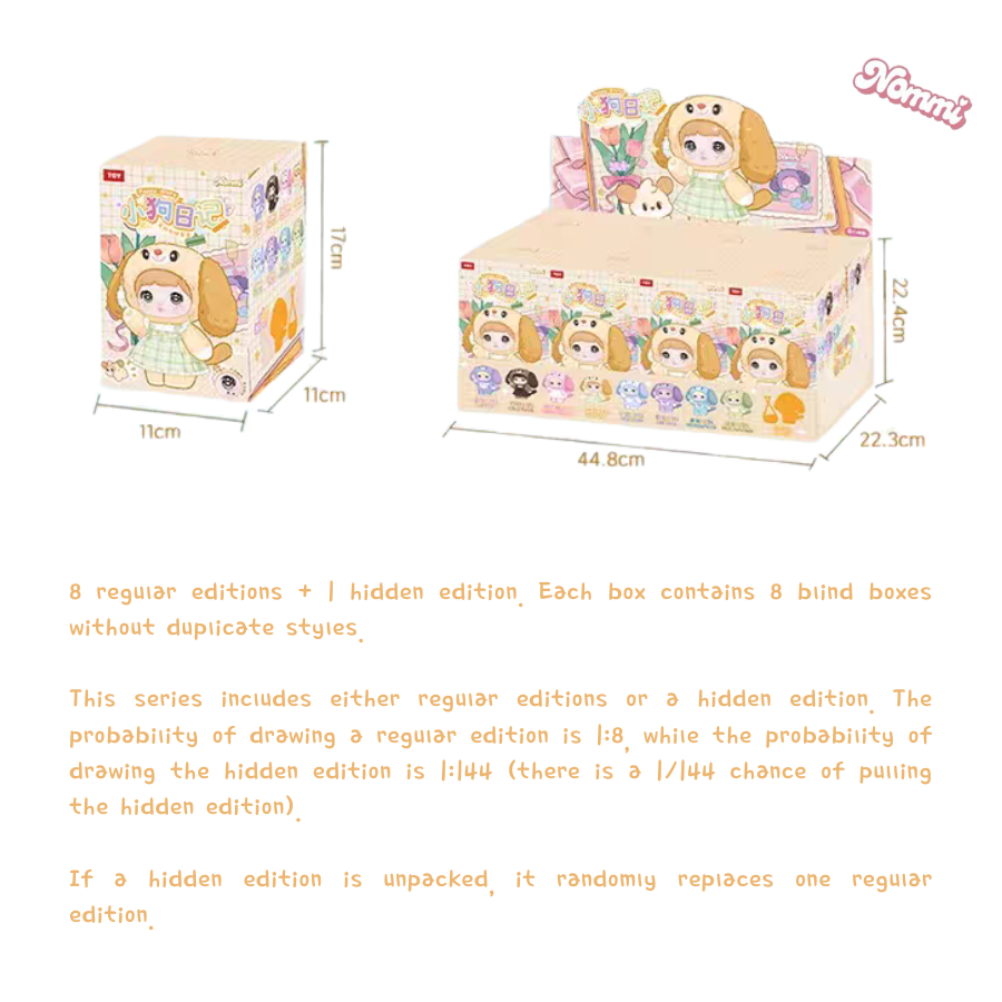 Nommi-Puppy diary Series plush blind box(Nommi V5 )