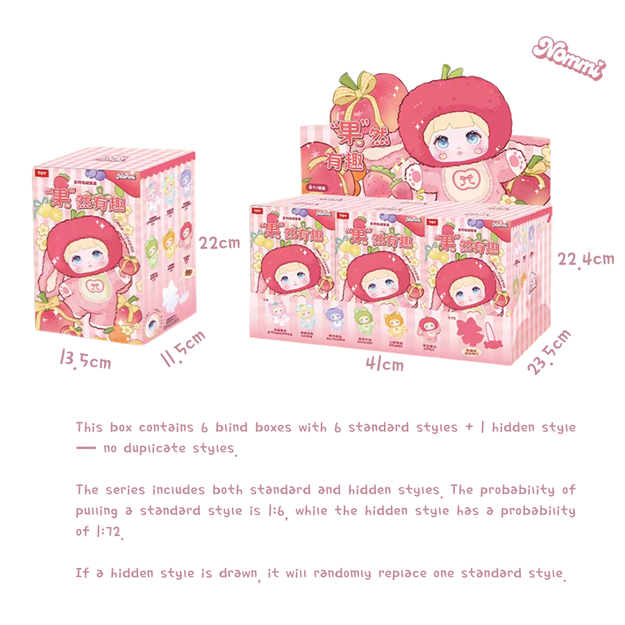 Nommi v3 Fruity Fun Series – Vinyl & Plush Blind Box Figures