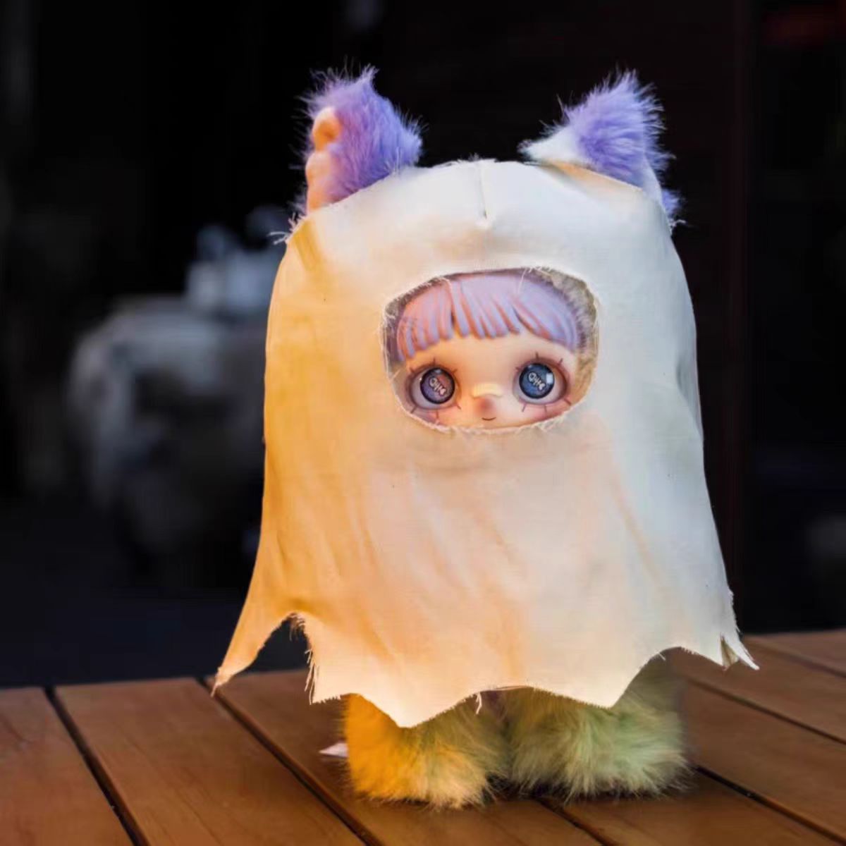 Maymei Dark Forest Series blind box collection featuring spooky and cute plush characters.