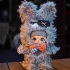 Maymei Dark Forest Series blind box collection featuring spooky and cute plush characters.