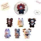 Maymei Dark Forest Series blind box collection featuring spooky and cute plush characters.