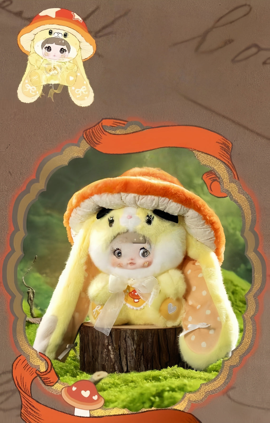 Nommi Mushroom Hat Series 400% Plush Blind Box