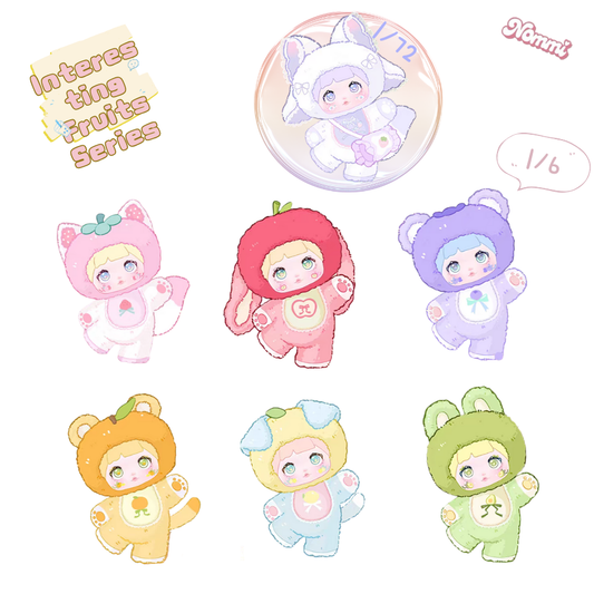 Nommi v3 Fruity Fun Series – Vinyl & Plush Blind Box Figures